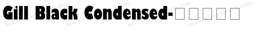 Gill Black Condensed字体转换